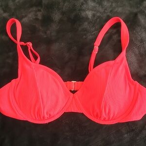 Xhilaration Bright Pink Bikini Top